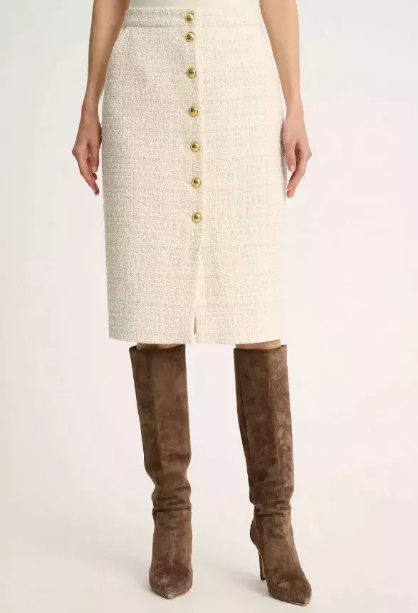 Pouzdrová sukně s knoflíky, Luisa Spagnoli, 6 875 Kč