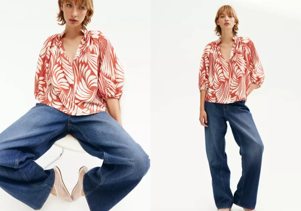 Halenka s balonovým rukávem, H&M, 359 Kč