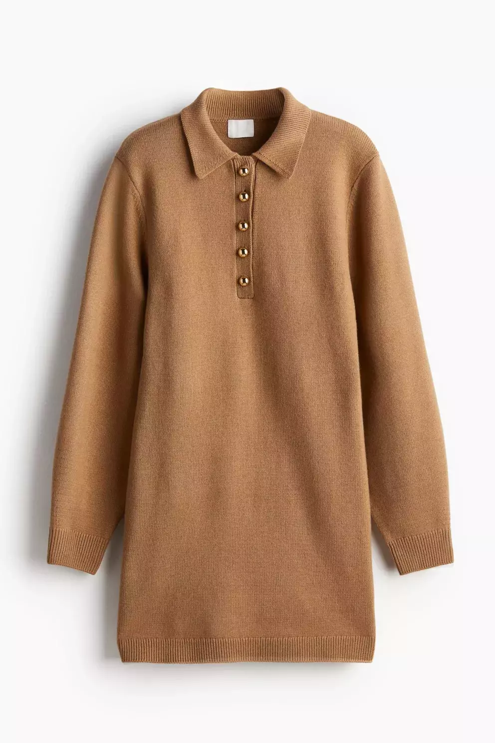 Pletené šaty s knoflíky, H&M, 959 Kč