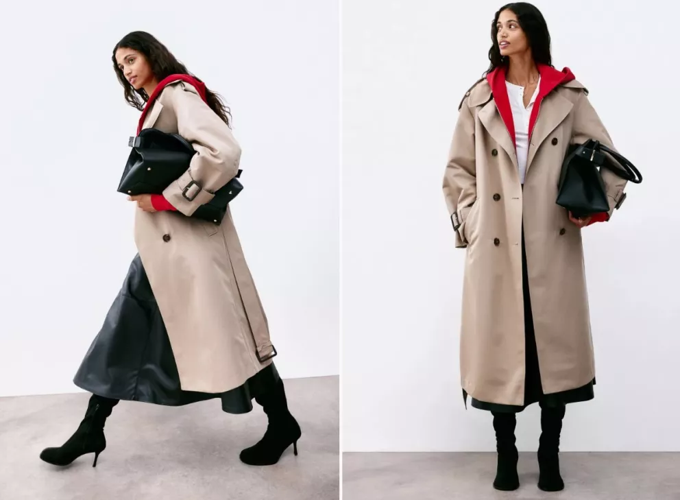 Dvouřadý trenčkot, H&M, 1 899 Kč