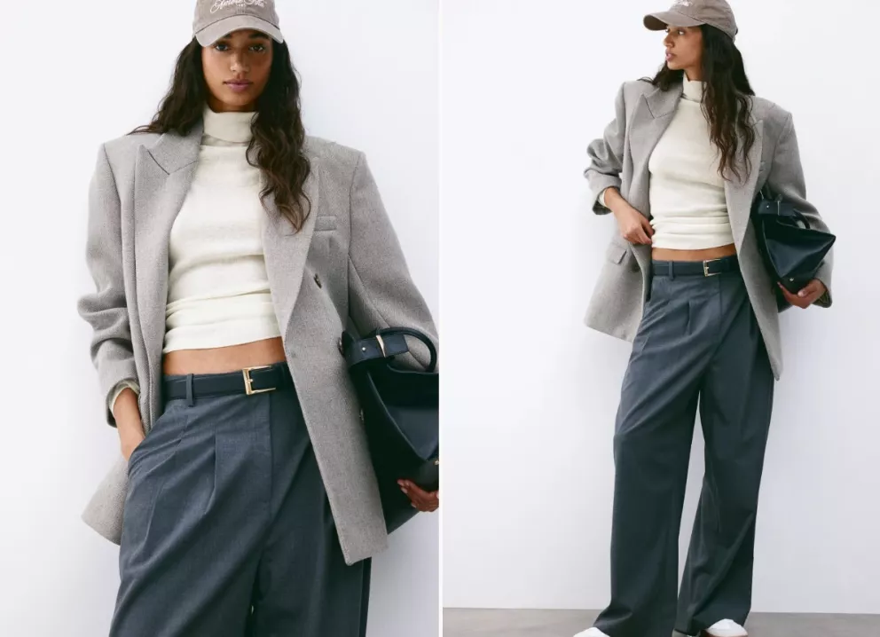 Svetr z kašmírové směsi s rolákem, H&M, 1 459 Kč