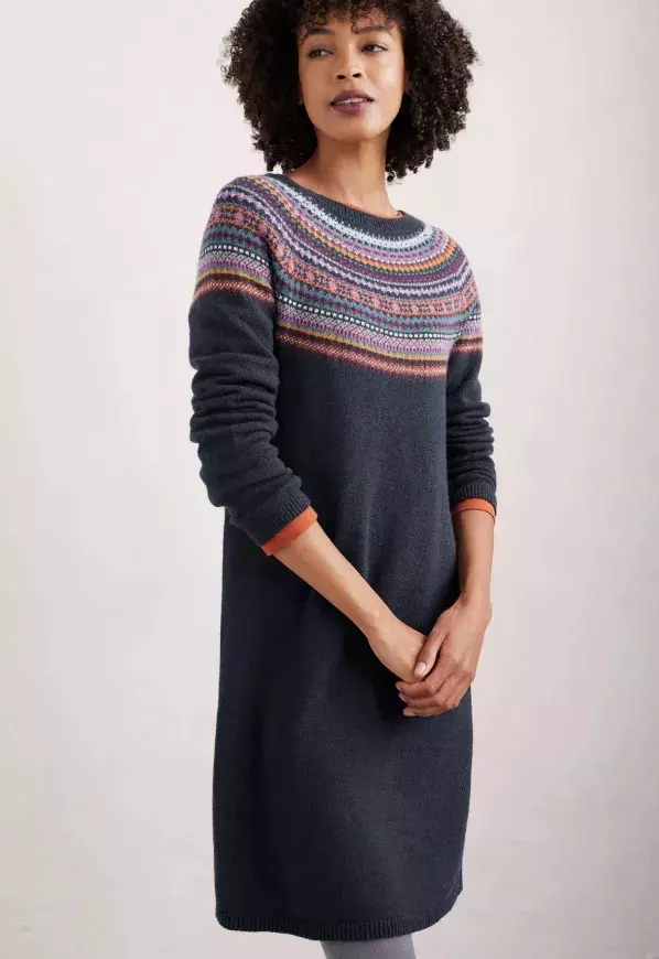 Pletené šaty s norským vzorem, Seasalt Cornwall, 2 725 Kč