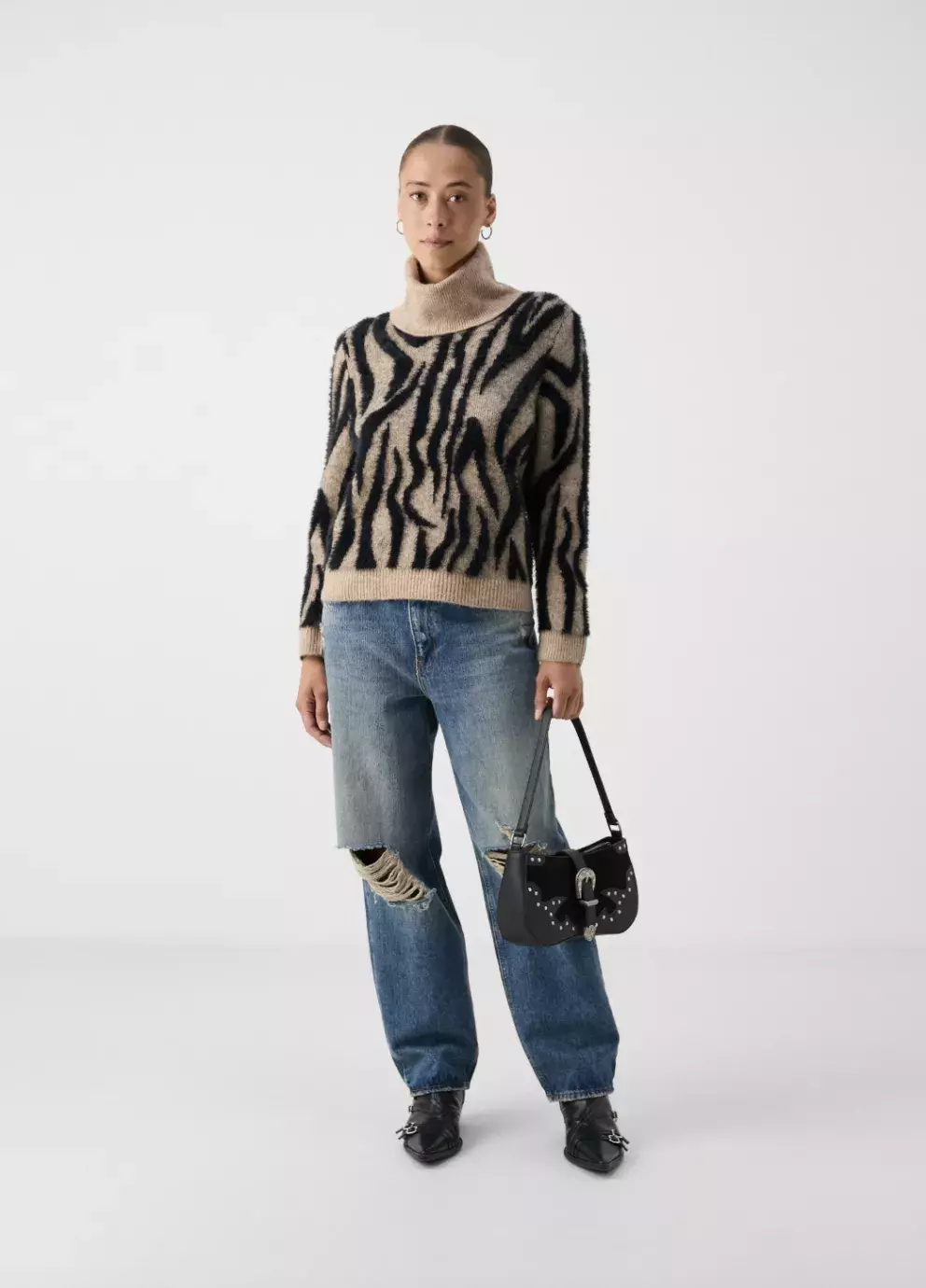 VMVALENTINA COWLNECK, svetr se zvířecími motivy, Vero Moda Petite, Zalando, 960 Kč 