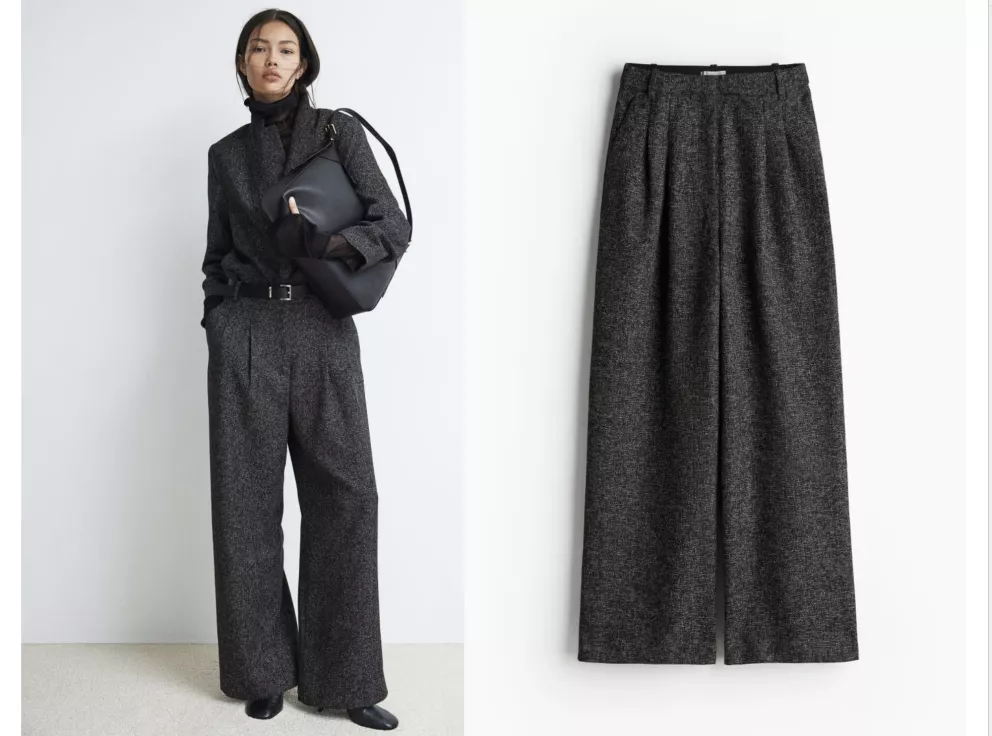 Široké kalhoty, malír, H&M, 839 Kč