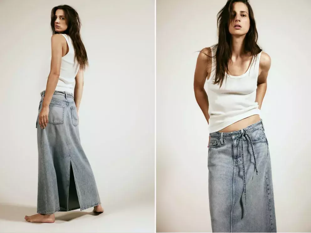 Džínová sukně Feather Soft, H&M, 719 Kč