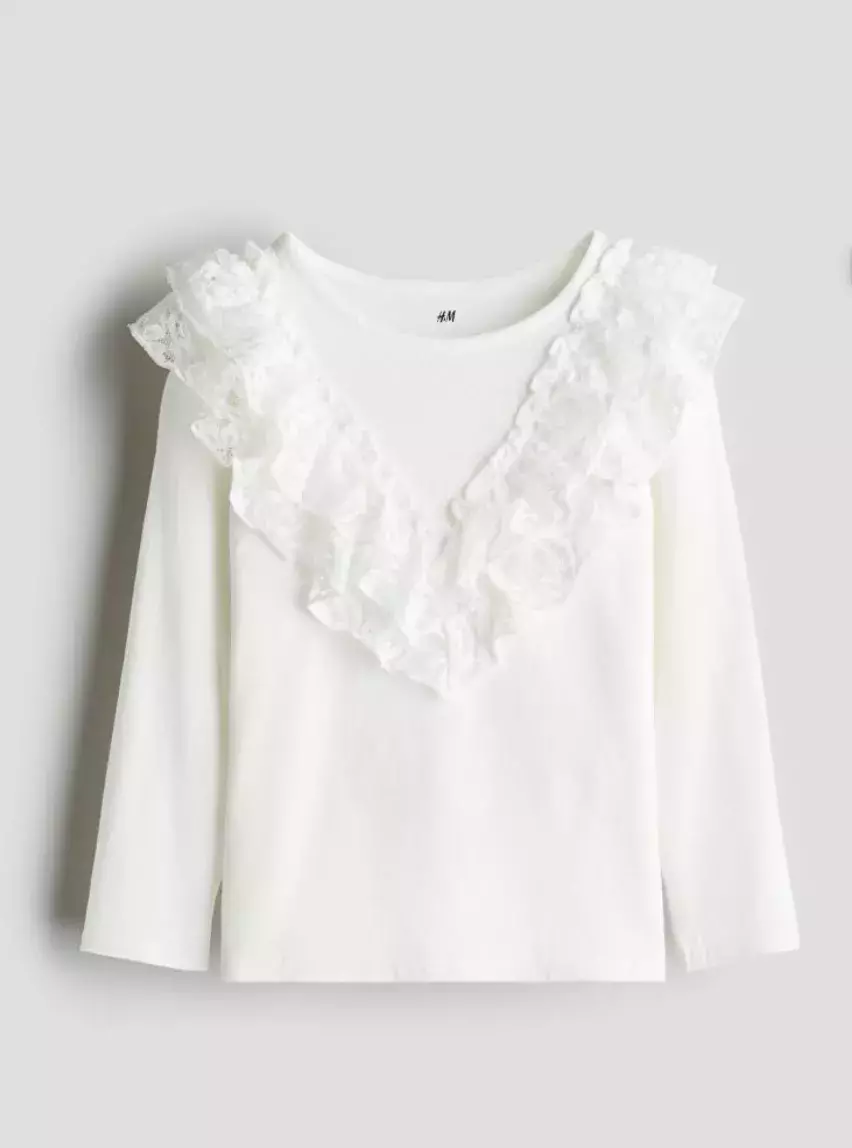 Bavlněný top s volánky, H&H, 309 Kč