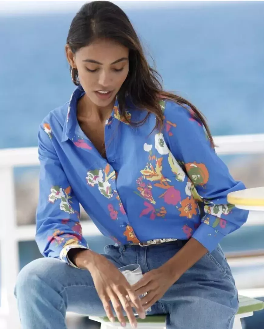 Košile s potiskem maxi květin, Blancheporte, 479 Kč