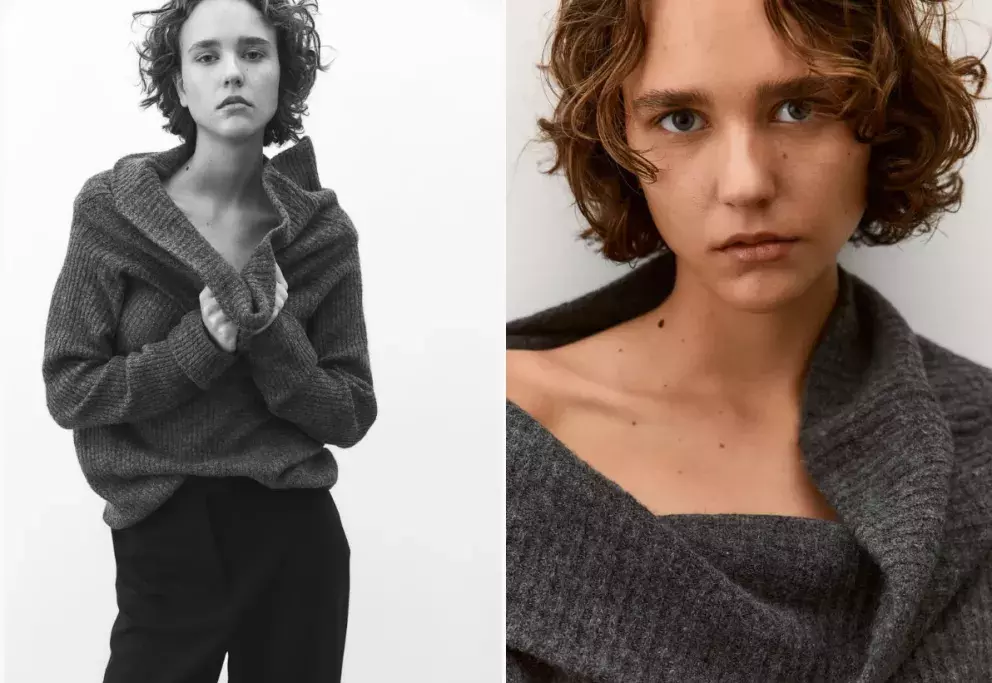 Svetr s odhalenými rameny, H&M, 479 Kč