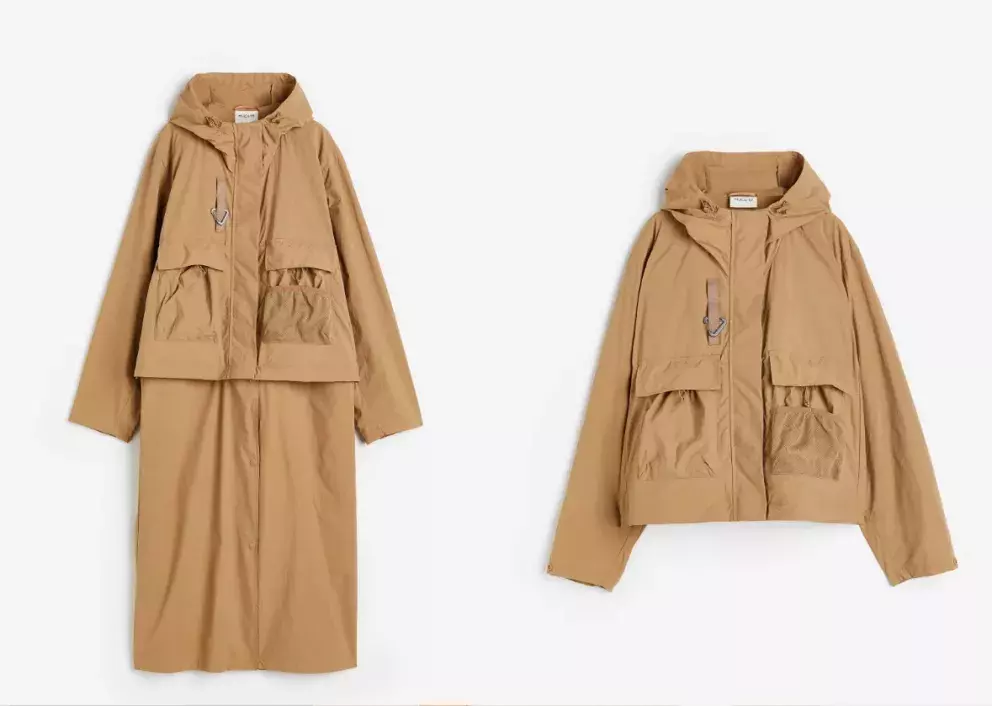 Outdoorová bunda s nastavitelnou délkou, H&M, 2 999 Kč