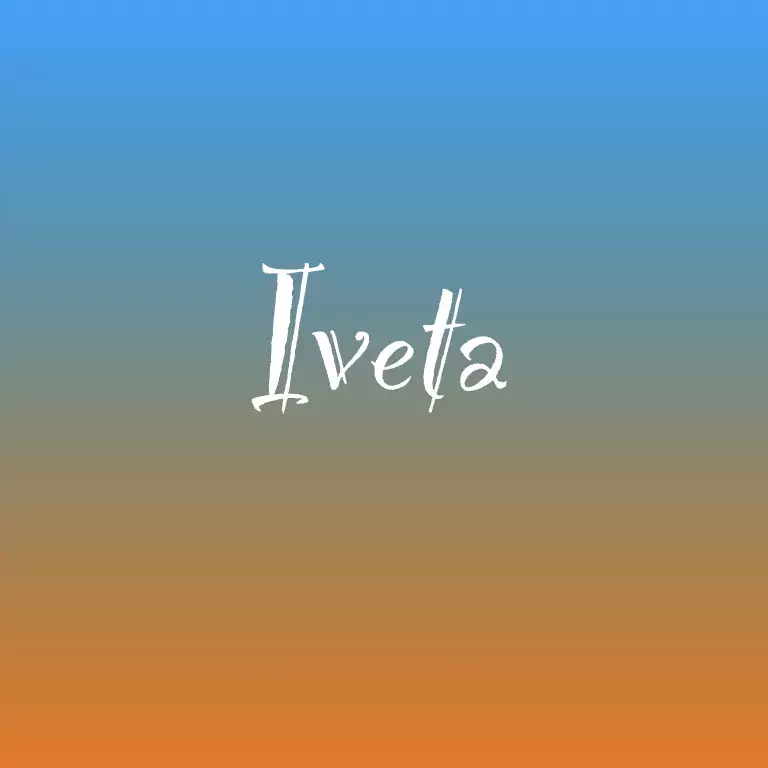 <p><strong>IVETA</strong></p>

<p>Komunikace je tomu jménu vlastní. Na ní může založit I svou kariéru. Bývá sympatická, jemná. V Beranu i houževnatá a cílevědomá, někdy čeká dlouho na svou příležitost. Jméno vhodné i pro Lva a Střelce. Ve vodních znamení neprůbojné, v zemských rodinné. Provází Neptun, Měsíc a Slunce. Velmi záleží na souřadnicí s příjmením a datem narození.</p>
