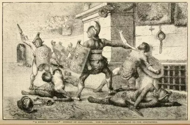 <p>Gladiátoři v římských arénách</p>
