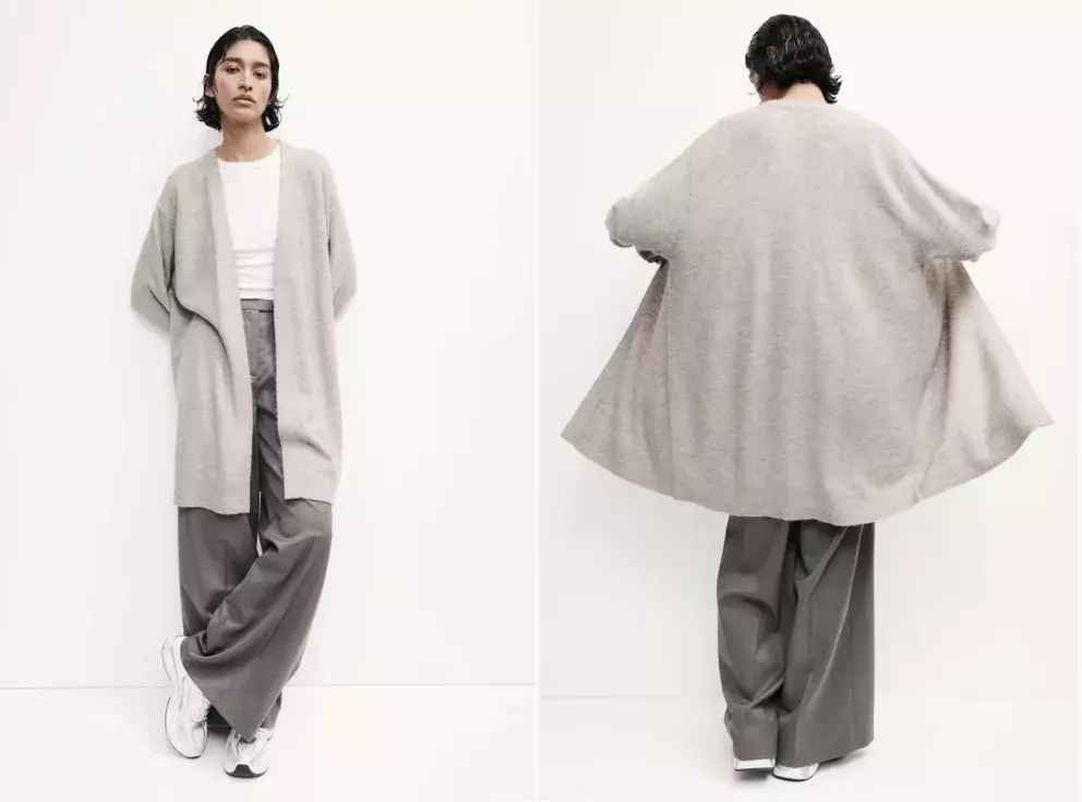 Dlouhý propínací svetr, H&M, 479 Kč