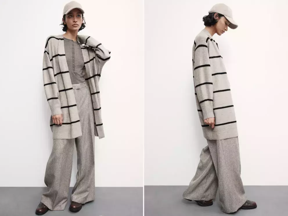 Dlouhý propínací svetr, H&M, 479 Kč