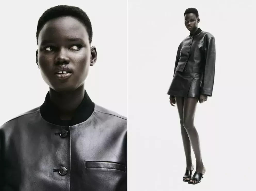 Kožená bunda, H&M, 7 299 Kč