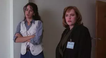 <p>Maggie Wheeler v seriálu Akta X</p>
