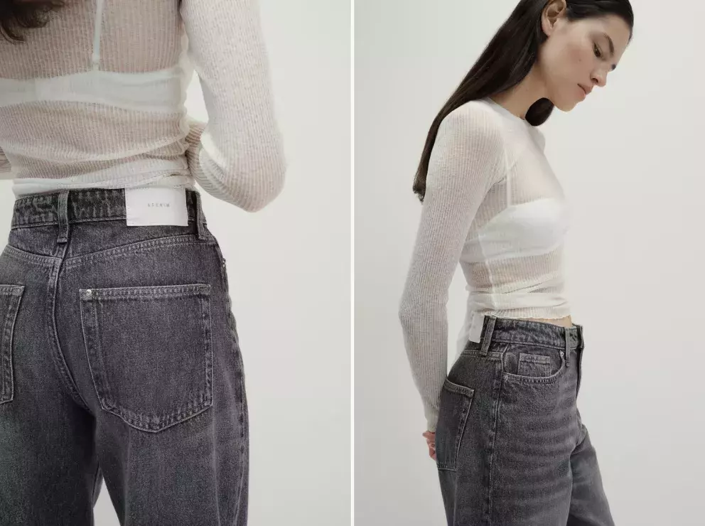 Barrel High Jeans, různé barvy, H&M, 839 Kč