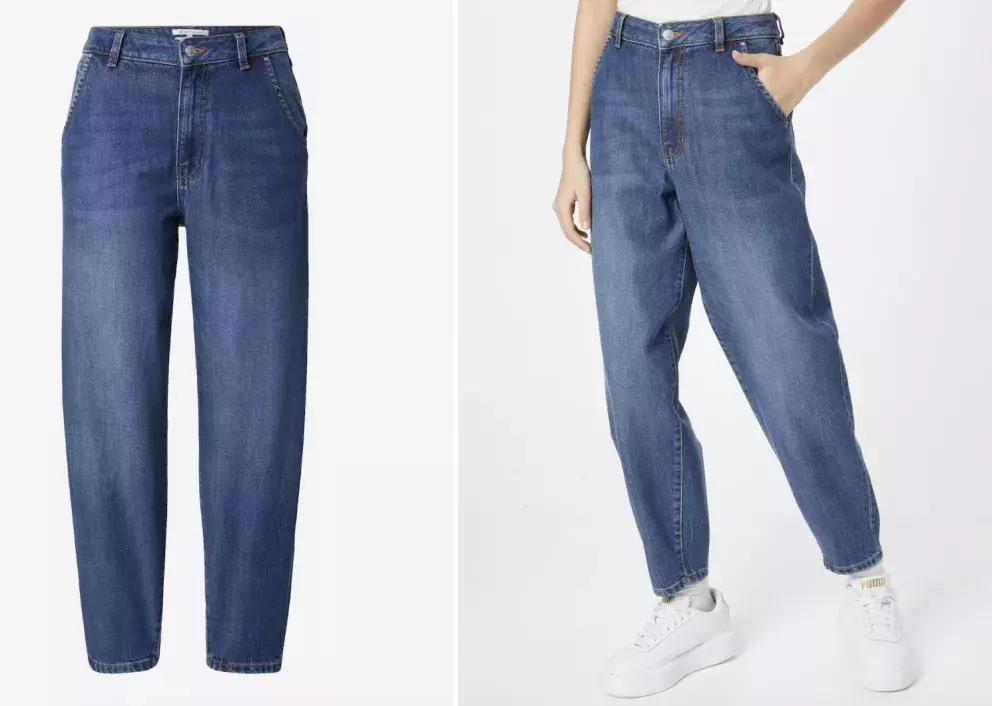 TOM TAILOR DENIM, Loosefit Džíny 'Barrel Mom Vintage', modrá džínovina, About you, 1.399 Kč 