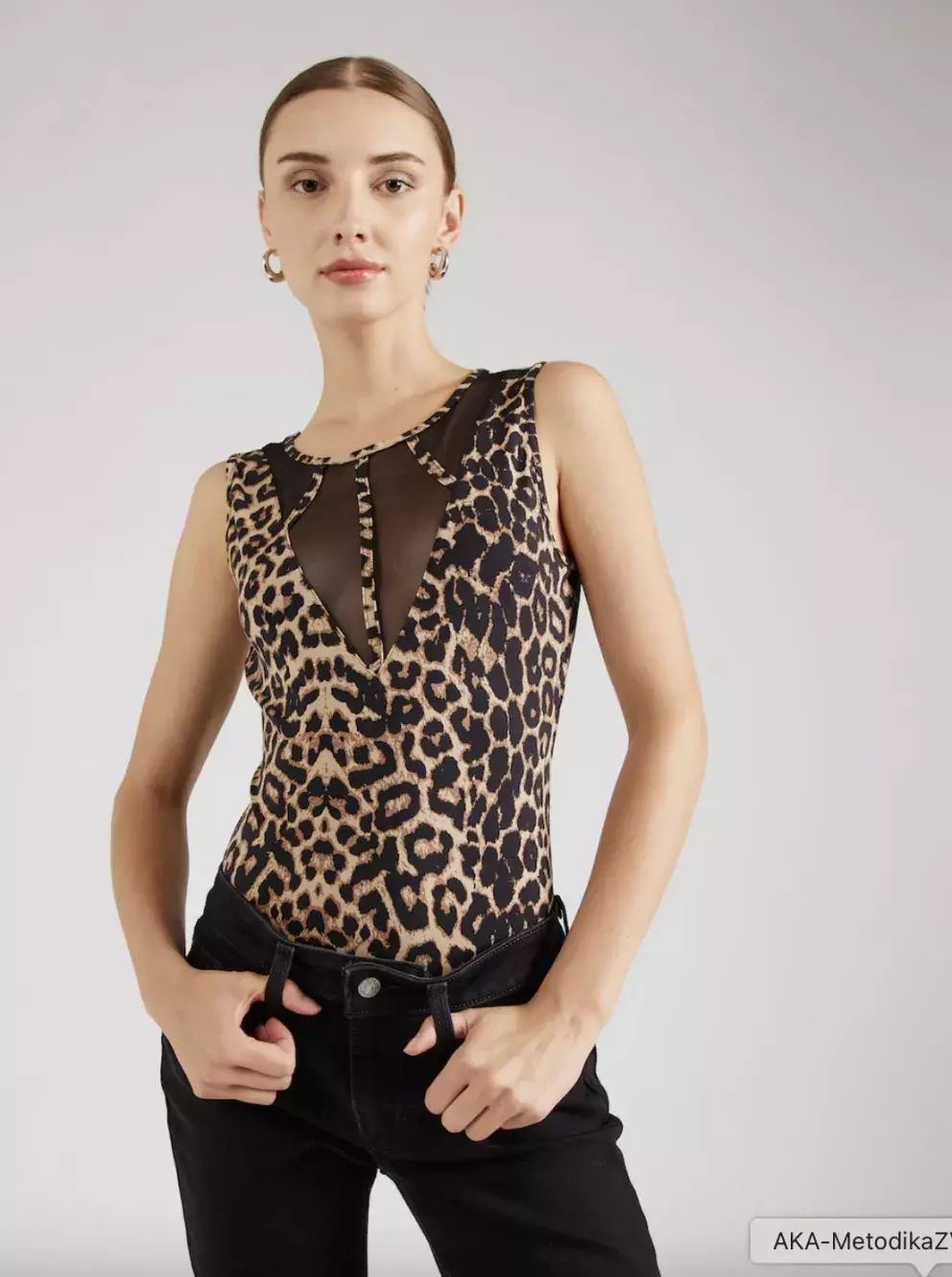 Tričkové body 'Phyllis', béžová - zvířecí vzor, About you, 659 Kč