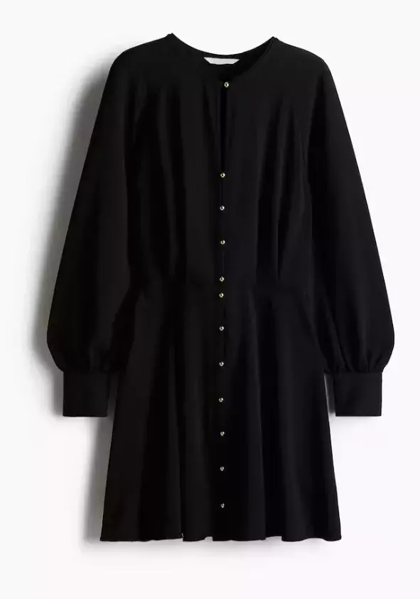 Viskózové šaty s knoflíčky, H&M, 599 Kč