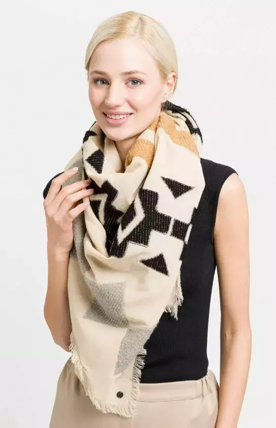 Oversized šátek se vzorem, FRAAS, 2 399 Kč