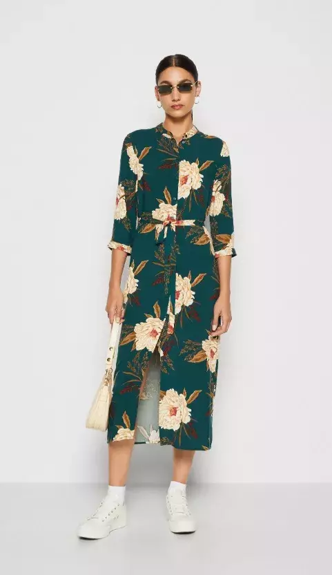 Košilové šaty s květinami, Vero Moda, 490 Kč