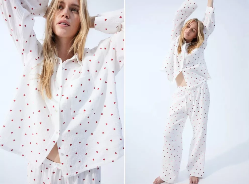 Pyžamo z bavlněného mušelínu, H&M, 959 Kč