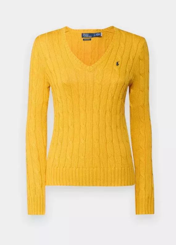 Přiléhavý žlutý svetr, Polo Ralph Lauren, 2 868 Kč