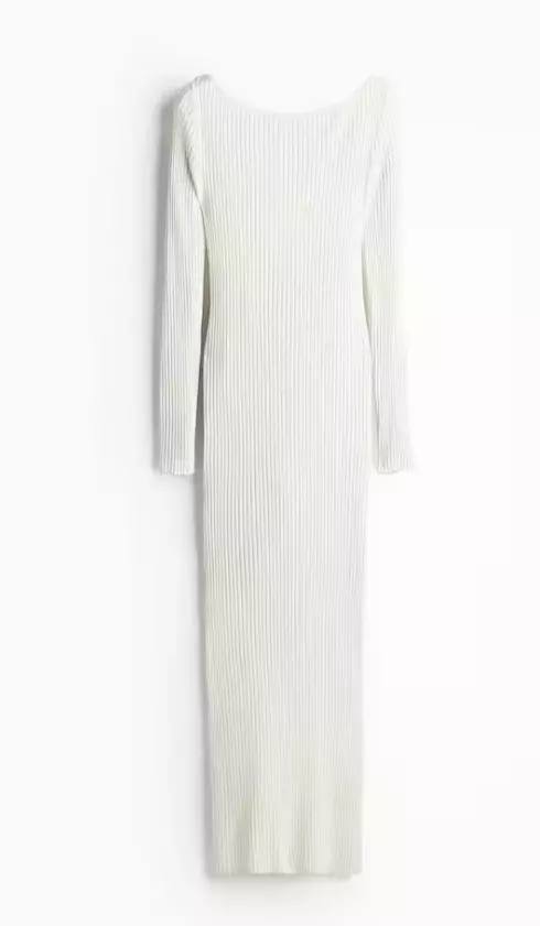 Šaty s lodičkovým výstřihem, H&M, 719 Kč