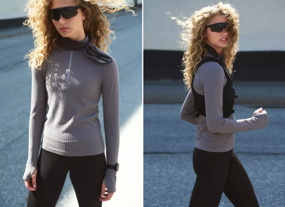 Bezešvé sportovní triko z DryMove™ s horním zipem 719 Kč, H&M, 719 Kč