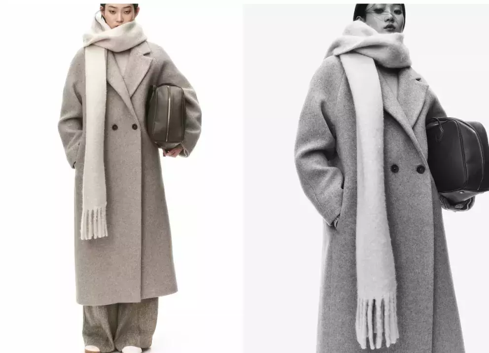 Kabát z vlněné směsi, H&M, 4 299 Kč