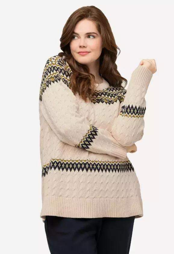 Norský svetr volného střihu, Ulla Popken, 1 799 Kč