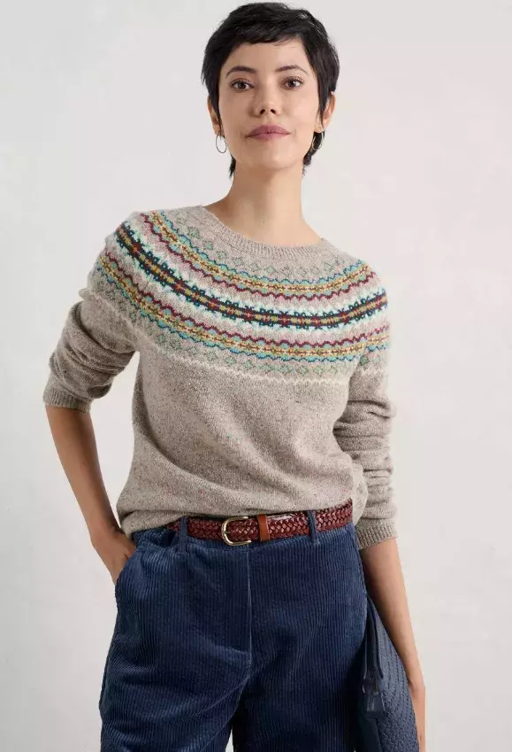 Svetr s norským raglánovým vzorem, Seasalt Cornwall, 2 604 Kč