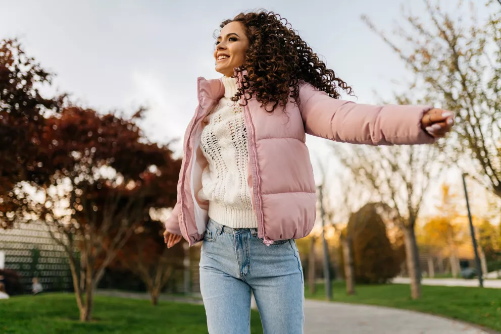 Prošívaná podzimní bunda