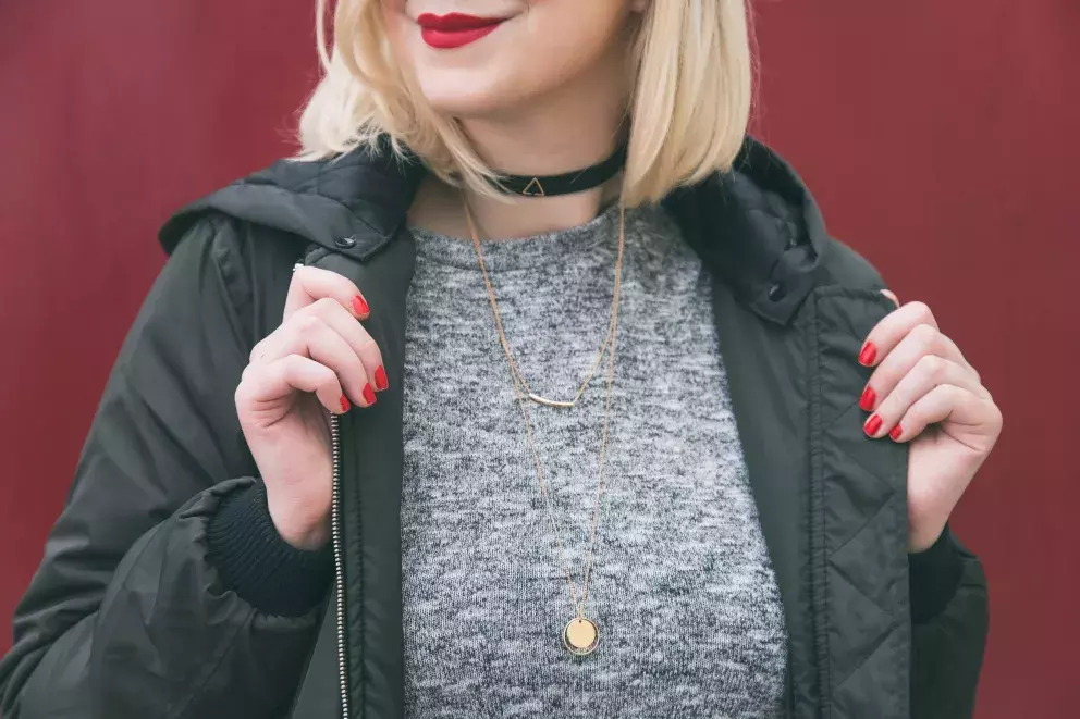 Minimalistický dlouhý náhrdelník