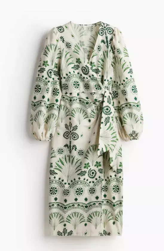 Bavlněné zavinovací šaty, H&M, 959 Kč