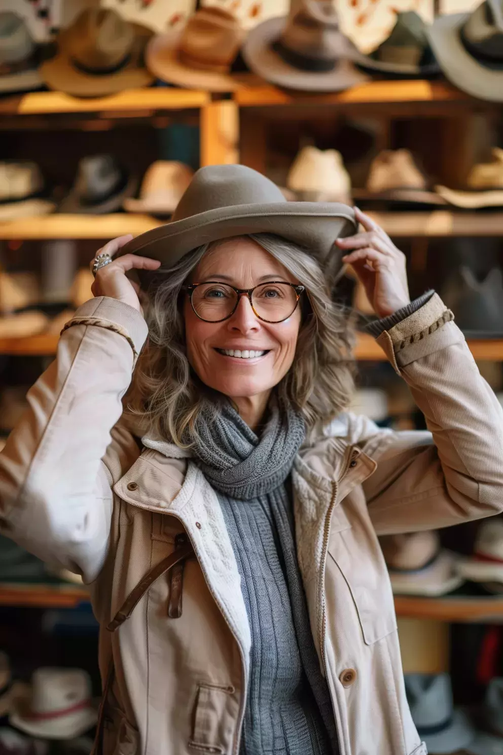 Svetr můžete ozvláštnit také šálou. 