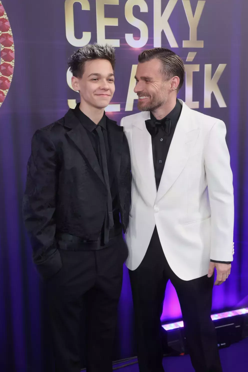 Leoš Mareš se synem