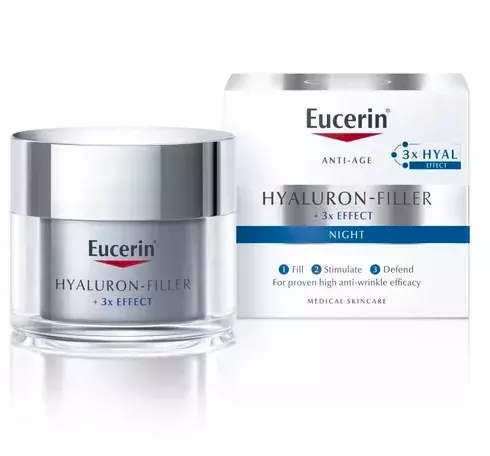 <p>Eucerin Hyaluron-Filler + 3x Effect noční krém, 789 Kč</p>
