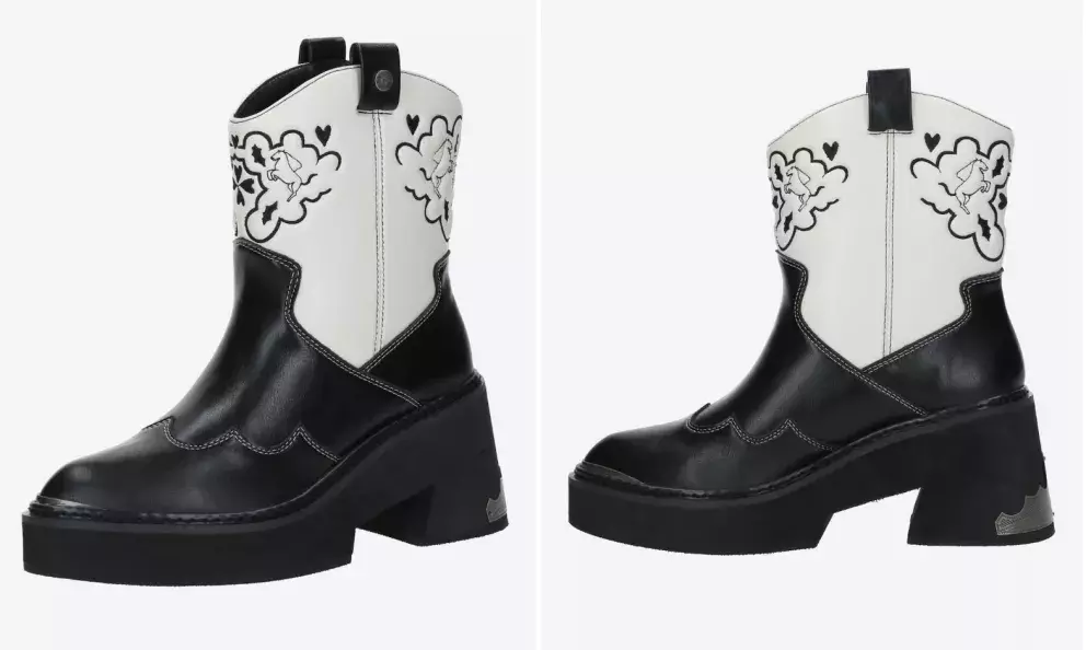 BUFFALO Kovbojské boty, Černá, About you, 4199 Kč