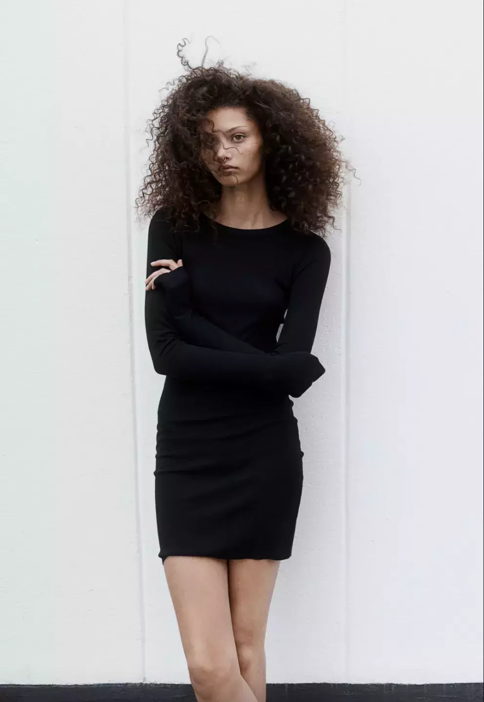 Basic žebrované šaty