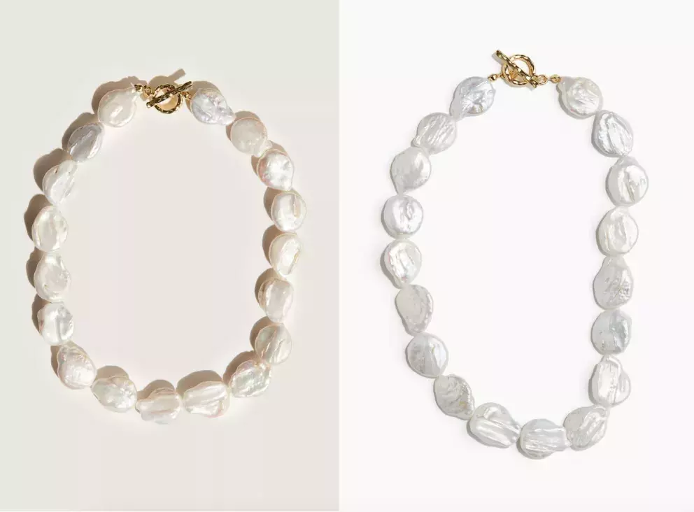 Pozlacený perlový náhrdelník, H&M, 1 899 Kč