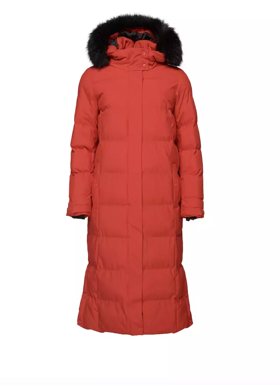 Dámský dlouhý prošívaný kabát