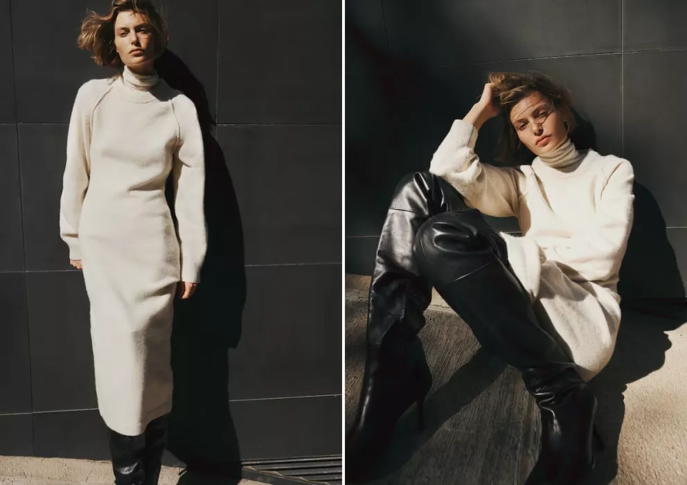 Pletené šaty, H&M, 768 Kč