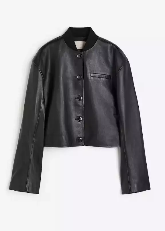 Kožená bunda, H&M, 7 299 Kč