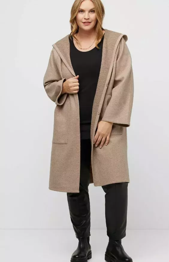 Kabát s oversized kapucí, Ulla Popken, 2 079 Kč