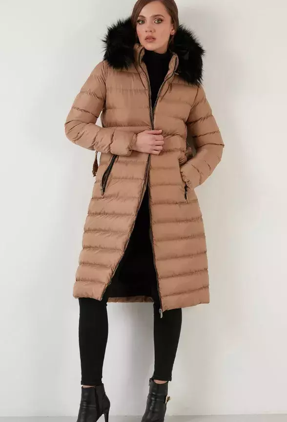 Zimní kabát s kožešinou, LELA, 2 969 Kč