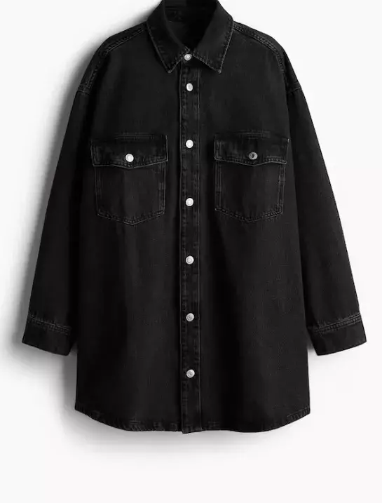 Oversized džínová košile, H&M, 839 Kč