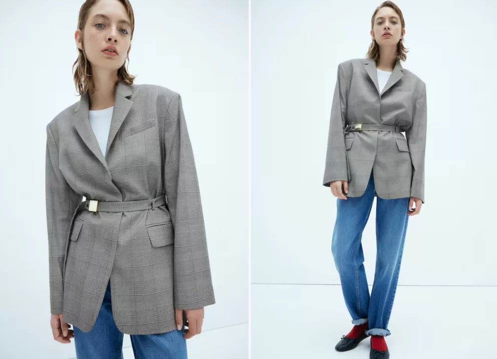 Sako s páskem, H&M, 1 069 Kč