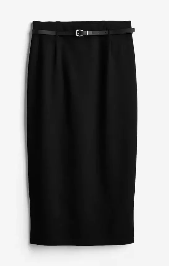 Pouzdrová sukně s páskem, H&M, 719 Kč