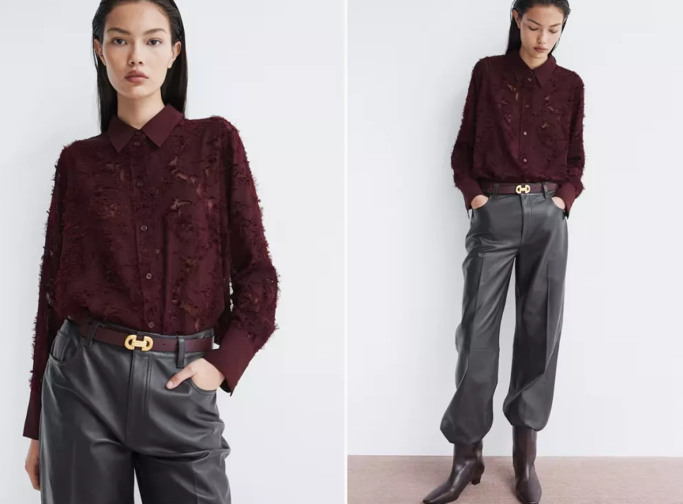 Košile ze strukturované tkaniny, H&M, 599 Kč